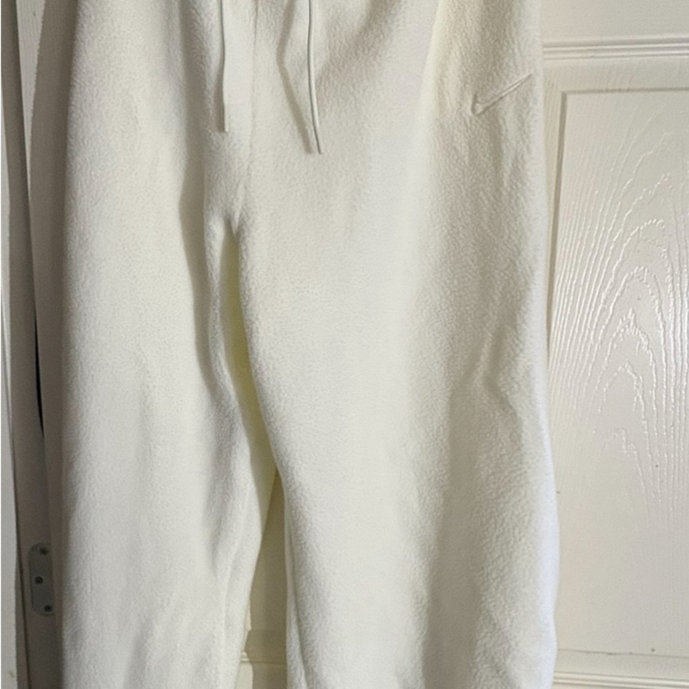 White Nike  Fleece Sweatpants